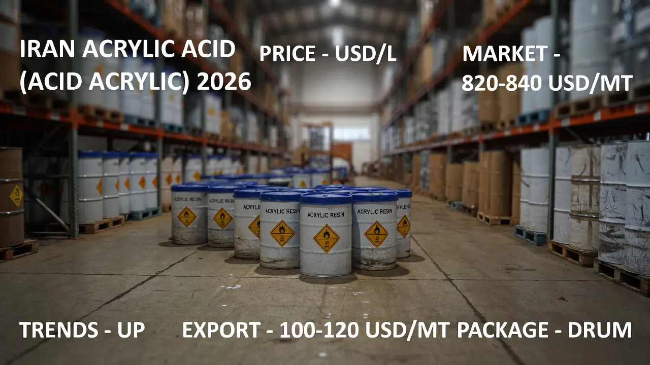 Acrylic resin export drum at Iranian port