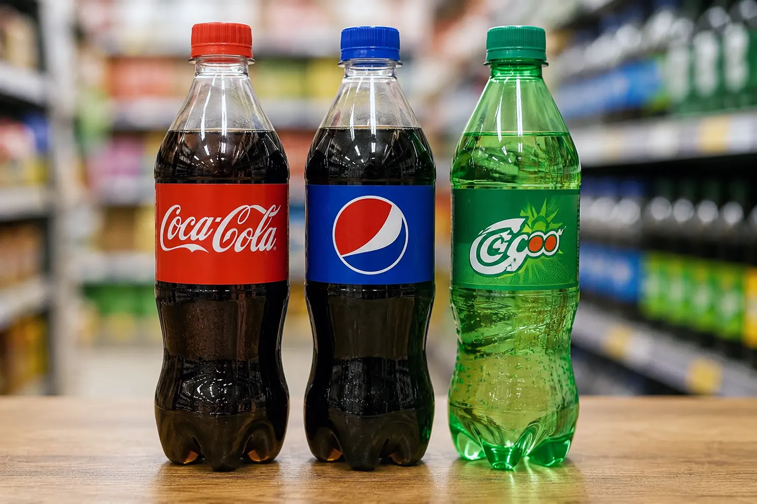 Coca-Cola Pepsi and Zamzam soft drinks in an Iranian supermarket Coca-Cola Pepsi and Zamzam soft drinks in an Iranian supermarket