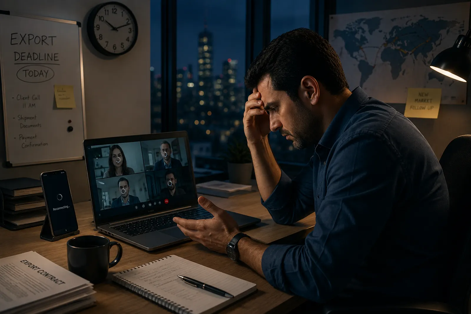 Iranian export business facing communication delays caused by unstable internet connectivity