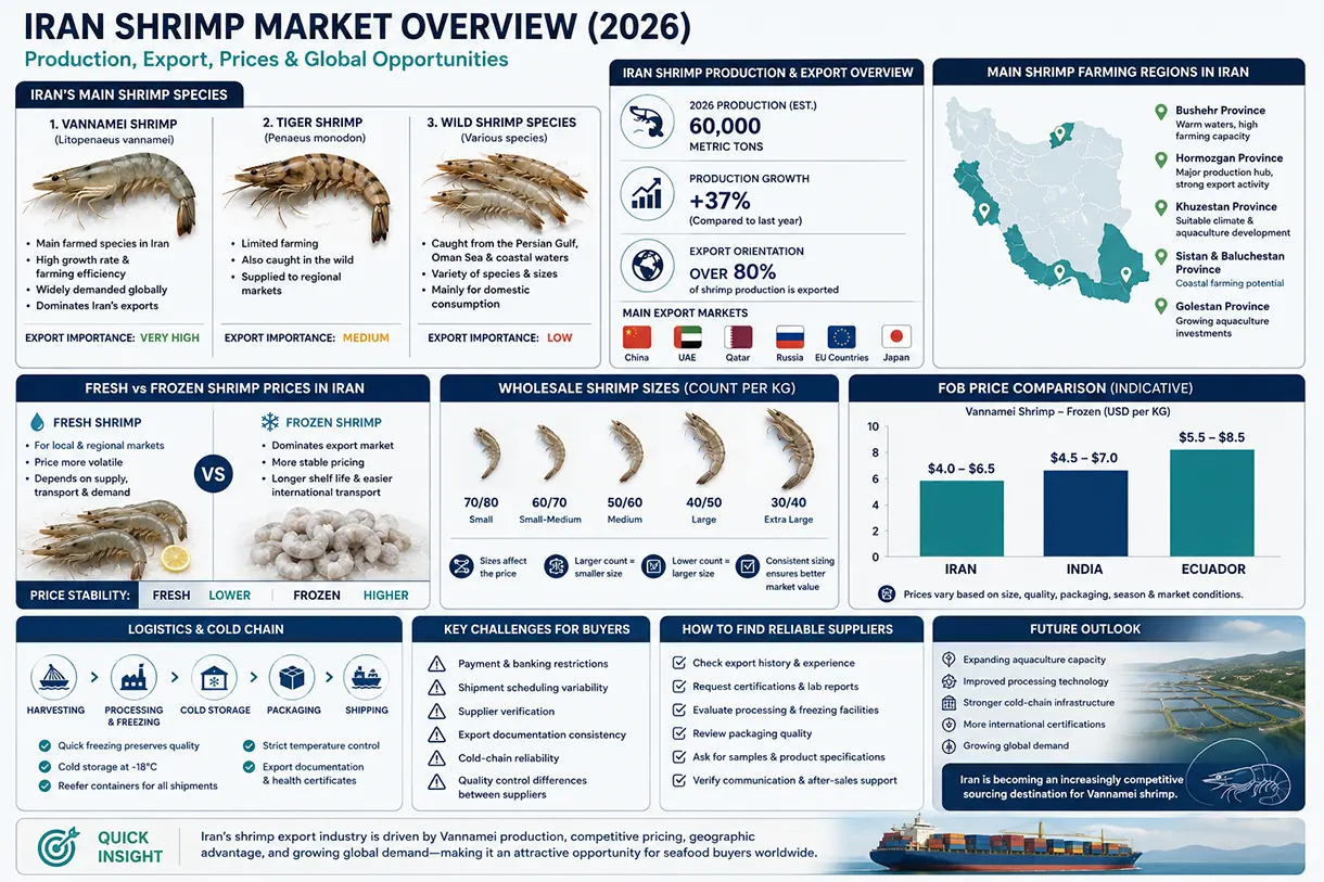 Buy shrimp from Iran