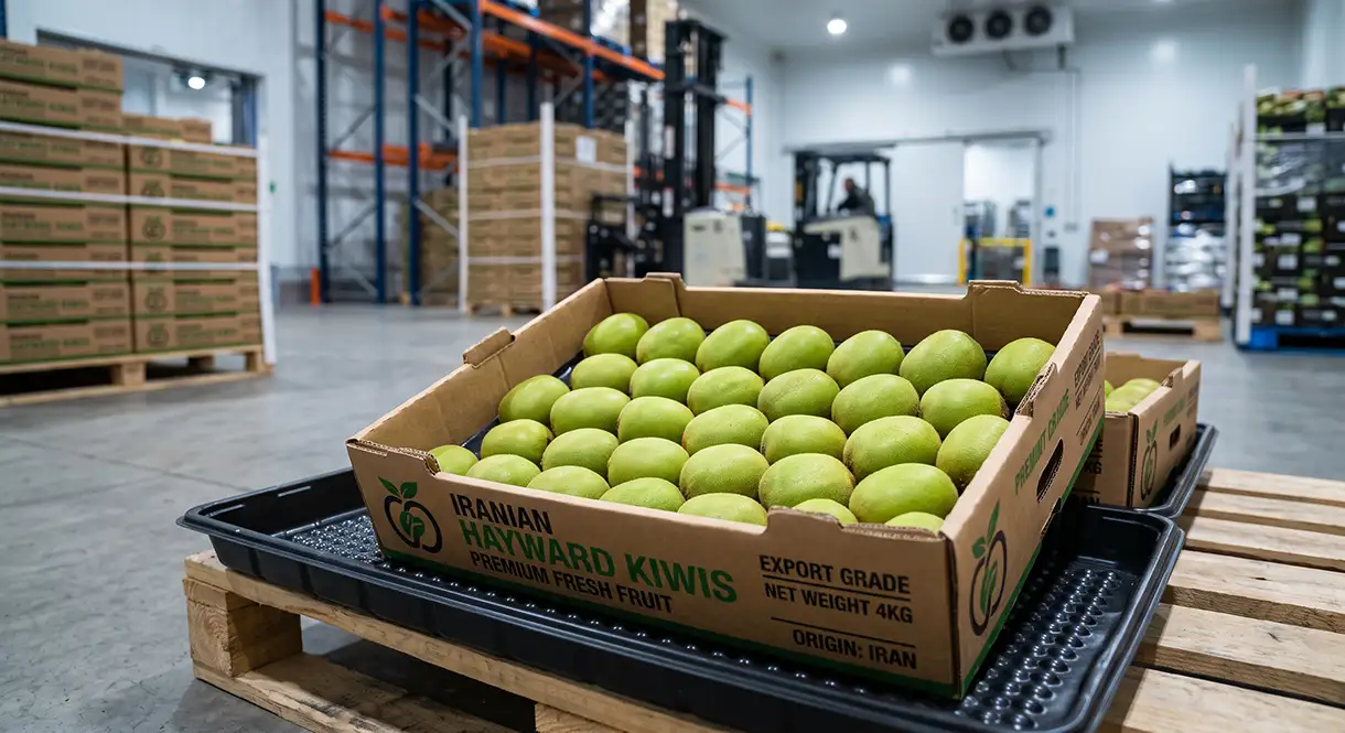 Premium fresh Iranian Hayward kiwifruit in 4kg export carton Premium fresh Iranian Hayward kiwifruit in 4kg export carton